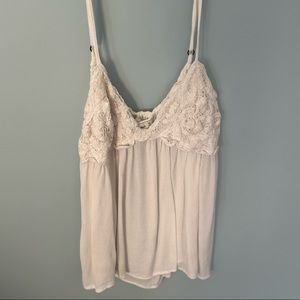 Abercrombie white lace tank top